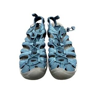 Keen Whisper Waterproof Hiking Sandals Women's Size 9.5 Blue Gorpcore Outdoors